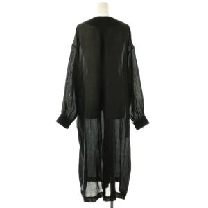 ARTS&SCIENCE ラミー ピンタックシャツワンピース リネン 1 ブラック