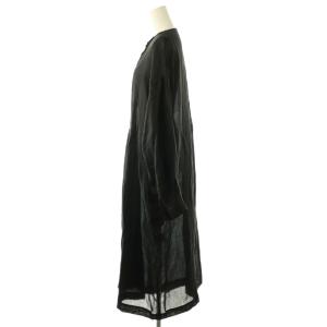 ARTS&SCIENCE ラミー ピンタックシャツワンピース リネン 1 ブラック