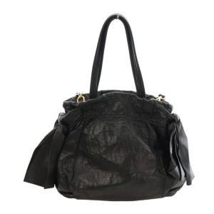 PRADA ハンド ショルダー 2WAYバッグ リボン ブラック BR4205