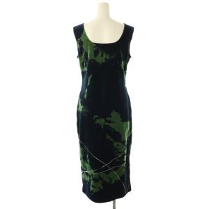 Mame Kurogouchi 24AW Kintsugi Velour Jersey Square Neck Sleeveless