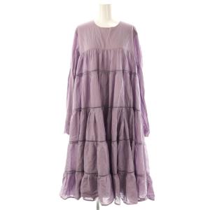 ESSAOUIRA ティアードワンピース XS ラベンダー