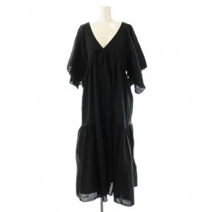 Handkerchief Sleeve Dress ワンピース XS ブラック /DO OS
