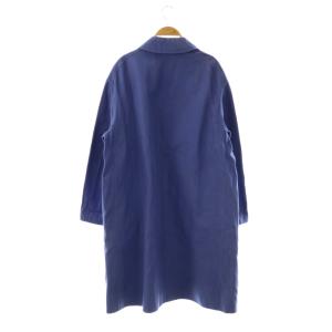 BLAMINK R C/PU G/CHK WFCE STN コート ロング リバーシブル チェック 38 ブルー グリーン