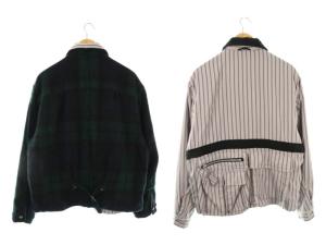 sacai 23AW Wool Shrivel Reversible Blouson