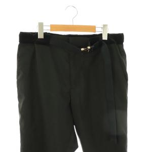 sacai ス?チング サイドライン スラックス パンツ ジョガー 1 黒 21-02461 /CX OS AD