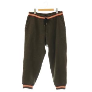 18WCM-P19203 crotch track pants ニットパンツ テーパード 1 カーキ /NR