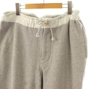 sacai 15-00784 切替デザインスウェットパンツ コットン 2 グレー /NR OS AD