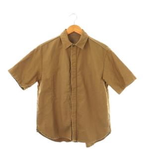 24SS Moleskin Shirt ショートスリーブモールスキンシャツ 半袖 1 ブラウンベージュ