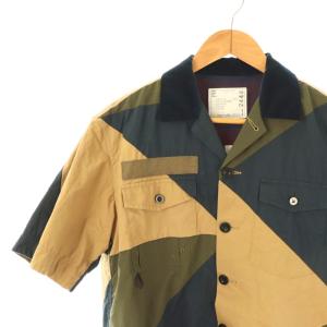 sacai Hank Willis Thomas Solid Mix Shirt 1 ネイビー