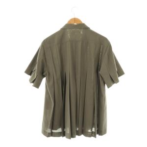 sacai Suiting Shirt オープンカラー半袖シャツ 1 グレー 23-02950
