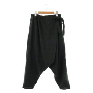 AD2021 ウエストデザインサルエルパンツ XS グリーン ブラック ネイビー WI-P028