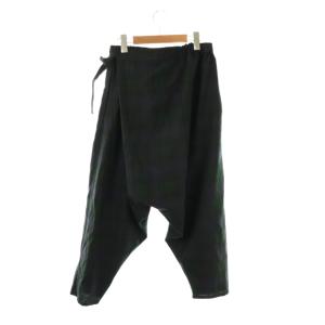 JUNYA WATANABE MAN AD2021 ウエストデザインサルエルパンツ XS グリーン ブラック ネイビー WI-P028