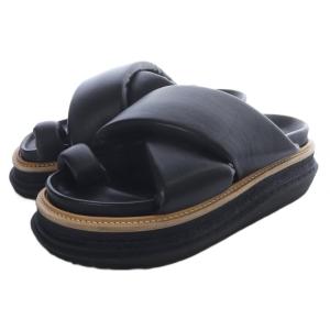 Multiple Sole サンダル レザー 41 ブラック SCM-089