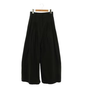 23SS TUCK DESIGN WIDE PANTS ワイドパンツ 1 ブラック /ES OS
