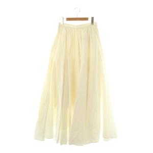 23SS VOLUME MAXI SKIRT ギャザースカート フレアスカート 1 ホワイト /ES OS