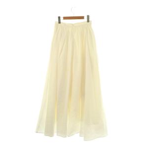 CLANE 23SS VOLUME MAXI SKIRT ギャザースカート フレアスカート 1 ホワイト /ES OS
