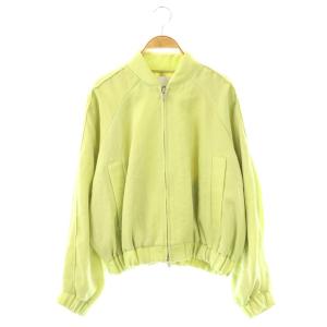 23SS MODE JERSEY BLOUSON ブルゾン ジャケット ジップアップ 1 黄緑 /CX