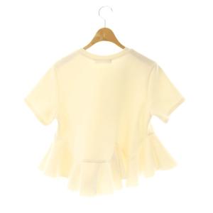 COCO DEAL 24SS アシメペプラムブラウス 半袖 2 ホワイト /HK OS