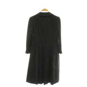 René TISSUE フレア コート アウター チェスター オーガンジー 34 黒 /CX OS