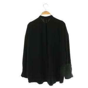MUSE de Deuxieme Classe ジョーゼット2way ブラウス 長袖 ブラック /HK OS