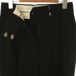 Mame Kurogouchi 24SS Linen Touch Triacetate Cropped Trousers パンツ フレア