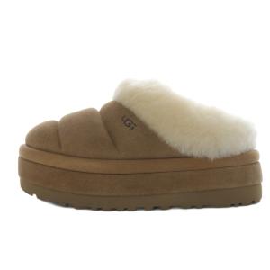 タズリータ Tazzlita ムートンシューズ スリッパ プラットフォーム 厚底 スエード US7 ブラウン