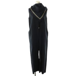 SAILOR SCARF ROMPERS オールインワン ジャンプスーツ ワイド リネン混 S ネイビー