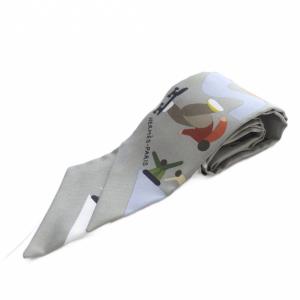 24AW ツイリー FIGURES LIBRES スカーフ シルク グレー