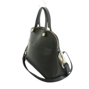FURLA パイパー 2way ショルダーバッグ ハンドバッグ レザー 黒 /MI OS
