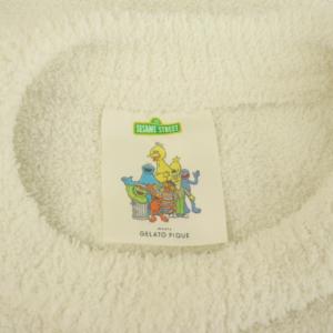 gelato pique 23AW SESAME STREET ビッグバード プルオーバー 長袖 ルームウェア ONE ホワイト