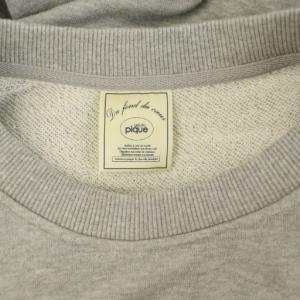 gelato pique 24SS DOG柄ワンポイント裏毛プルオーバー スウェット 長袖 オーバーサイズ ONE グレー /MY