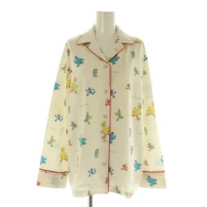 gelato pique 23AW SESAME STREET 総柄シャツ&ロングパンツSET セットアップ上下 パジャマ ルームウェア