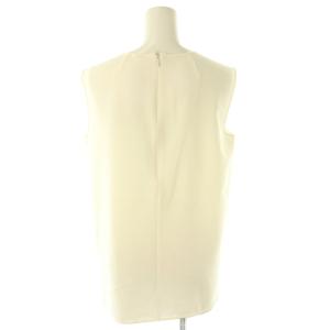 MUSE de Deuxieme Classe トリアセジョーゼットブラウス ノースリーブ アイボリー /AT OS