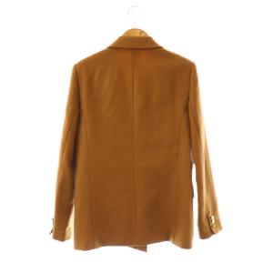 ANAYI ウール 金ボタン ダブル テーラードジャケット 36 ブラウン /ES OS