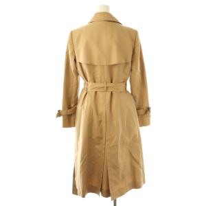 ANAYI 撥水ギャバトレンチコート スプリングコート ロング ダブル 36 ベージュ /DO OS