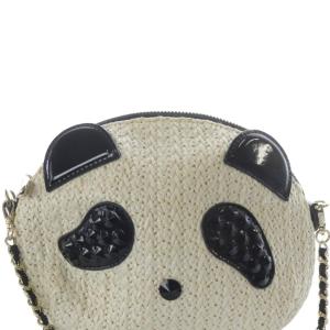 ANTEPRIMA アニマーレ パンダ チェーンショルダー ショルダーバッグ 白色 ホワイト 黒 ブラック /SR