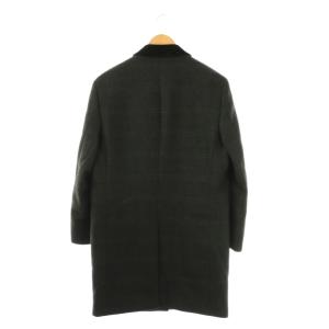Brooks Brothers SAXON チェスターコート アウター チェック USA38S ダークグレー グレー ブラック /DO
