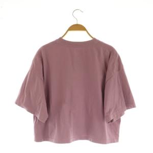 HYKE 25SS CROPPED SHORT-SLV TEE クロップドTシャツ 半袖 1 パープル /MY OS
