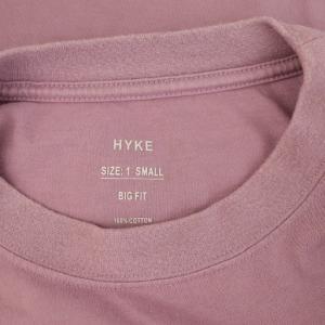 HYKE 25SS CROPPED SHORT-SLV TEE クロップドTシャツ 半袖 1 パープル /MY OS