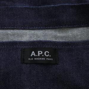 A.P.C. トートバッグ ショルダーバッグ デニム ネイビー /YO26