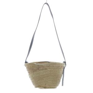LOEWE ドローストリング かごバッグ ベージュ ブラック