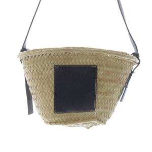 LOEWE ドローストリング かごバッグ ベージュ ブラック