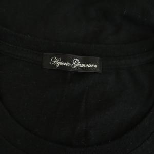 HYSTERIC GLAMOUR PLEASURES AND DELIGHTS バイクガール 半袖Tシャツ カットソー プリント F ブラック