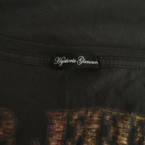 HYSTERIC GLAMOUR ヒスガール 半袖Tシャツ Uネック プリント F チャコール /MY OS