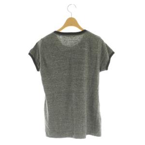 HYSTERIC GLAMOUR DONT LOOK BACK 半袖Tシャツ カットソー クルーネック プリント F グレー /MY OS