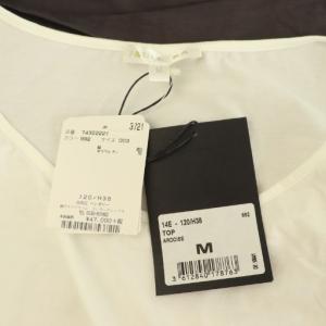 PAULE KA ウエストデザインノースリーブカットソー カットソー 切替 ストレッチ リボン 3 ホワイト /MY OS