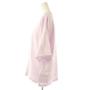 BLAMINK コットンクルーネック オーバーTシャツ カットソー 半袖 1 ラベンダー /DF OS