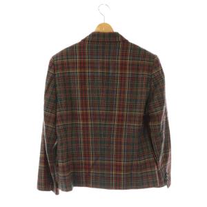 Aquascutum チェック テーラードジャケット 9 グリーン マルチカラー /ES OS