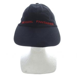 SEXUAL FANTASIES キャップ 帽子 ロゴ 黒 ブラック 赤 レッド WF17AC2 /SR