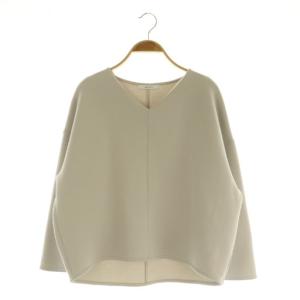 Vネックボンディングプルオーバー 長袖 38 ライトグレー /MY OS